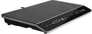 Dvojna prenosna indukcijska kuhalna plošča, Lafe, CIY 002 (MPN LAFKUC46380), 2 kuhališči, do 3500 W, LCD, časovnik, otroška zaščita, črna