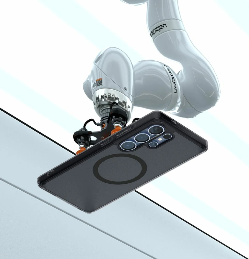 Ovitek za telefon Spigen Ultra Hybrid Mag za Samsung Galaxy S25 Ultra, črn