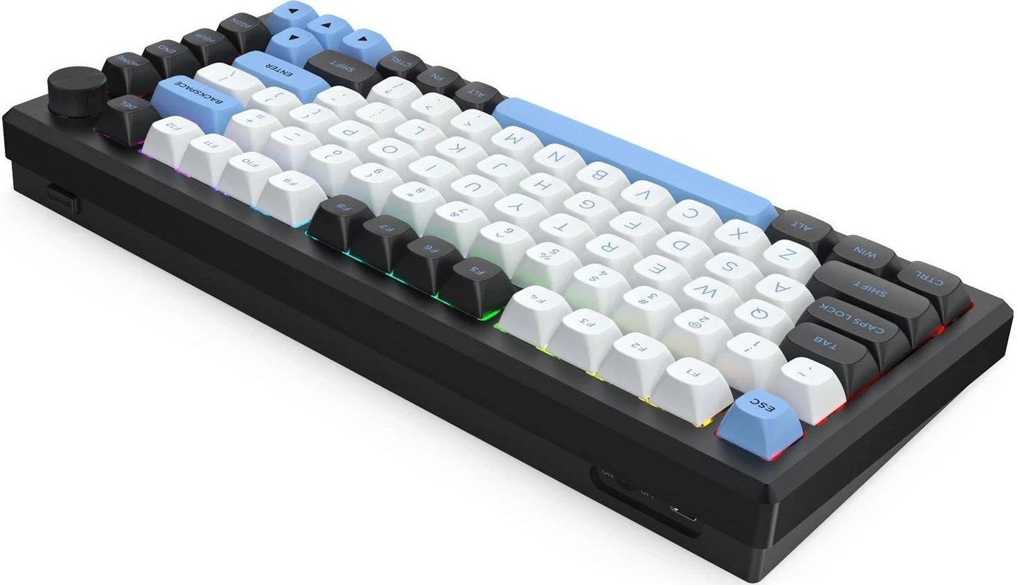 Mehanska tipkovnica Redragon Uranus Pro K732WLB-RGB-PRO 82, RGB, brezžična/prek kabla, črna