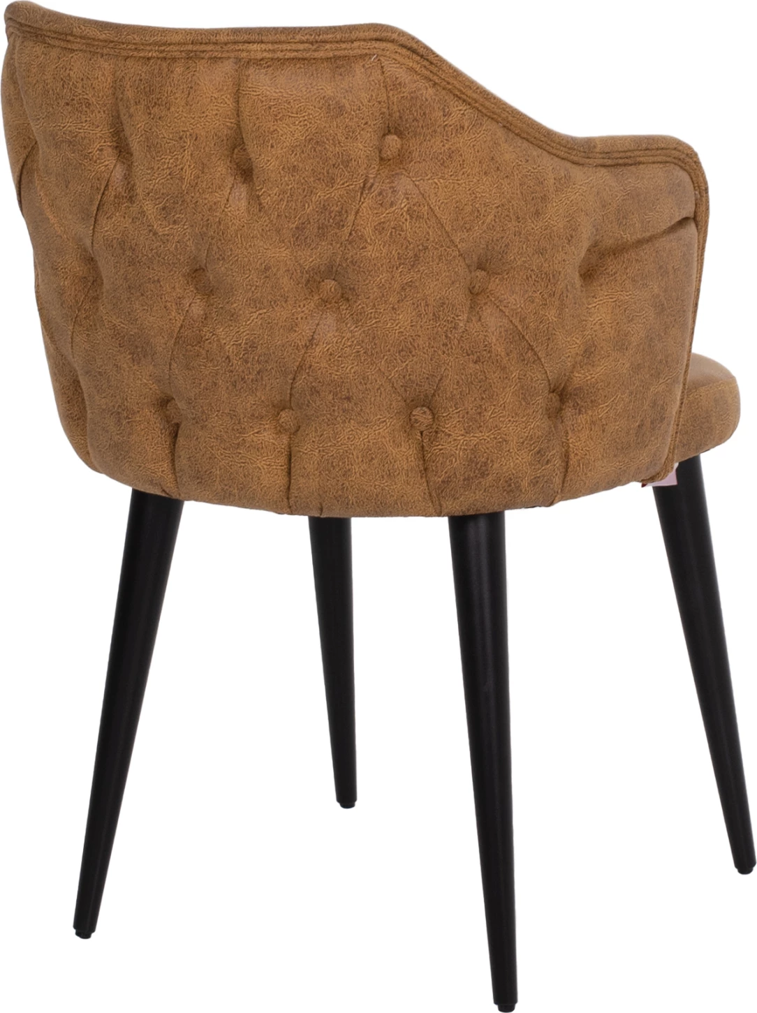 Profesionalni naslanjač Theresa FH9263.19 iz nubuk materiala v zlati barvi z lesenimi nogami 56x60x84Hcm, set 4 kosov