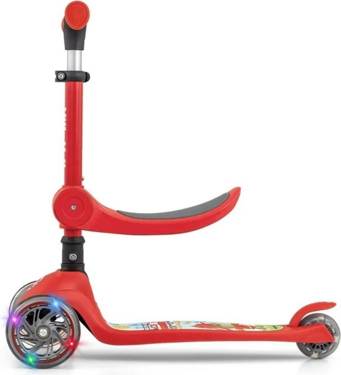 Trotinet za otroke Fuzzy Milly Mally 5752, 3 kolesa, rdeč