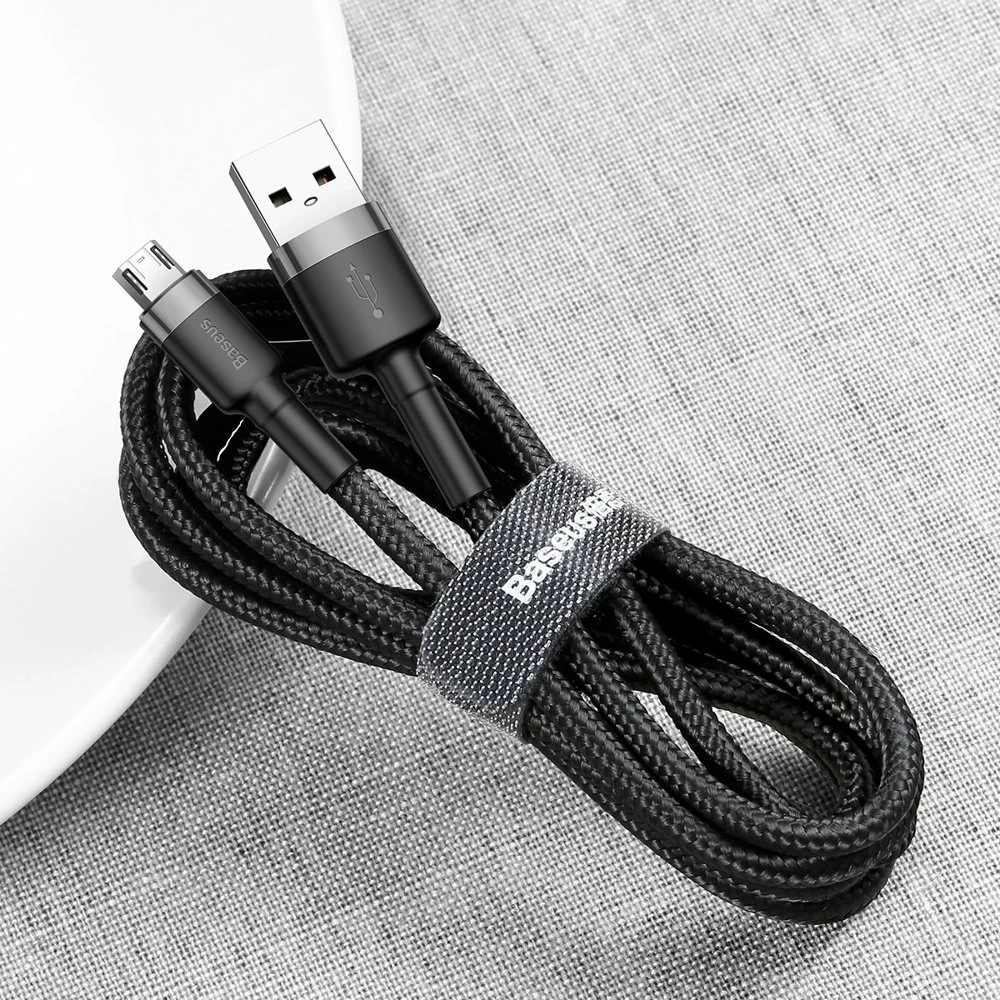 USB na micro USB kabel, Baseus Cafule CAMKLF-HG1, 3 m, sivo-črn