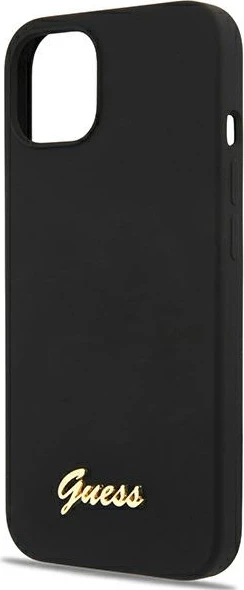Zaščitni silikon z magSafe Guess GUHMP13MLSLMGBK za iPhone 13 6,1", črn