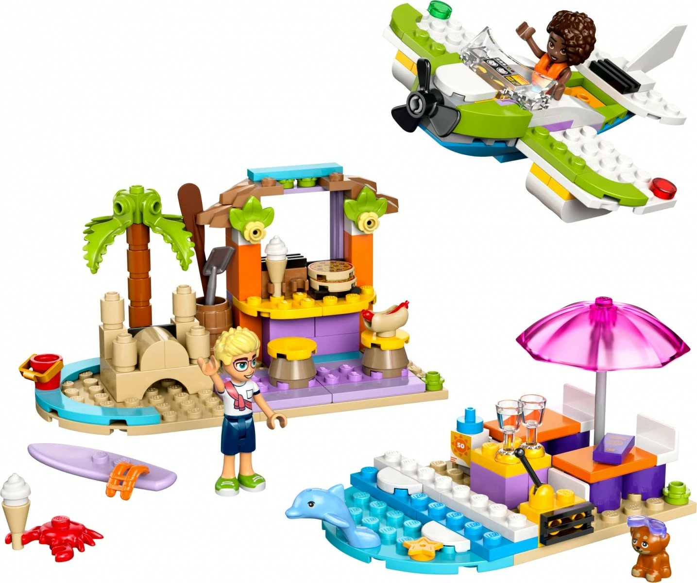 Kreativni plažni kovček LEGO Friends 42672, 188 delov, plastika