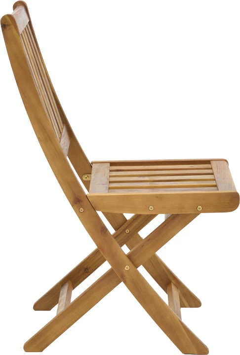 Klop za vrt iz akacije, zložen Elijie, naravna barva, 45x62x90cm