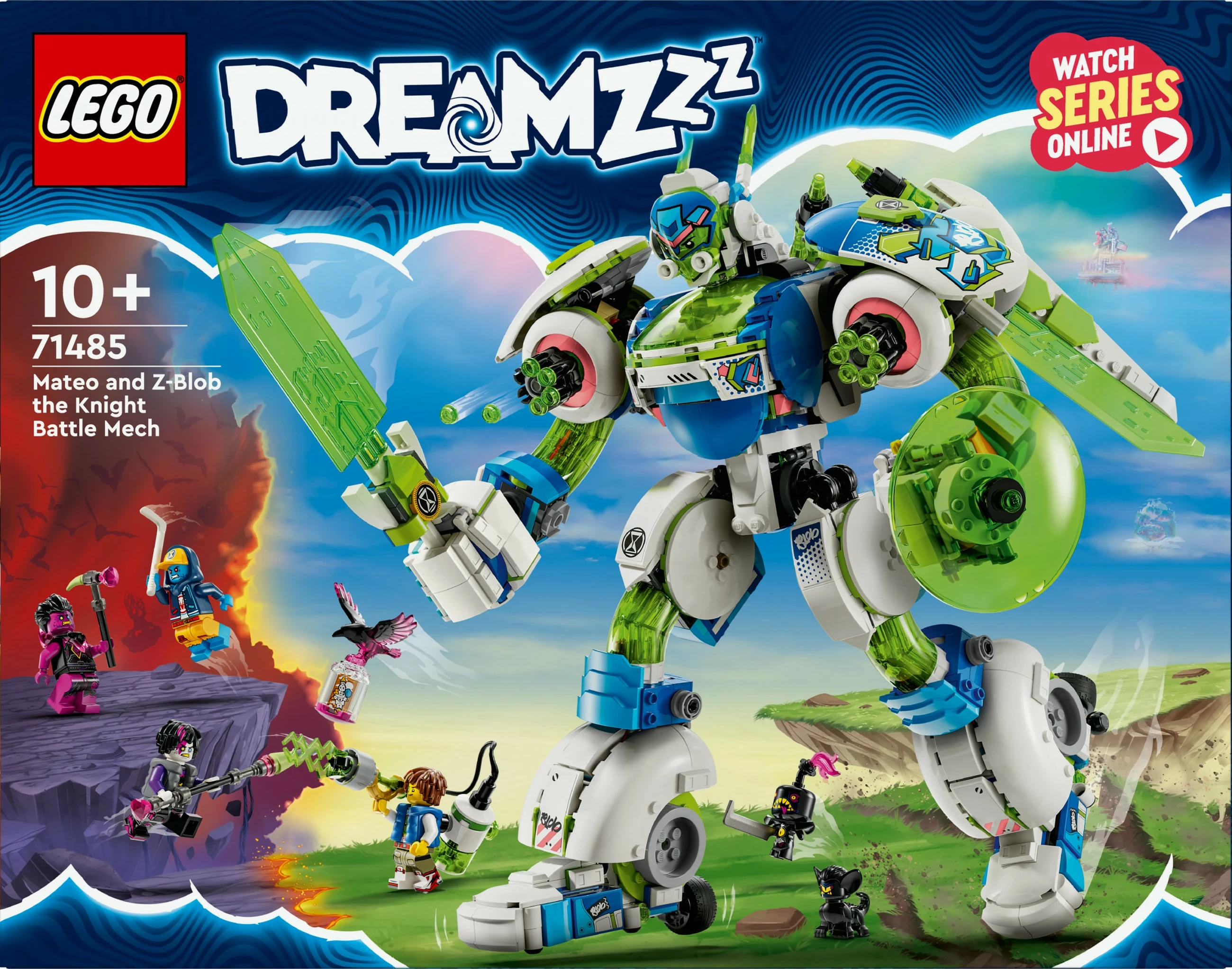 Gradbeni set DreamZzz Mateo in Z-Blob Mech Grelec LEGO 71485, večbarven