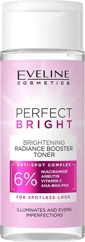 Osvetljujoč tonik za obraz za ženske, Eveline Cosmetics Perfect Bright Brightening, 150 ml