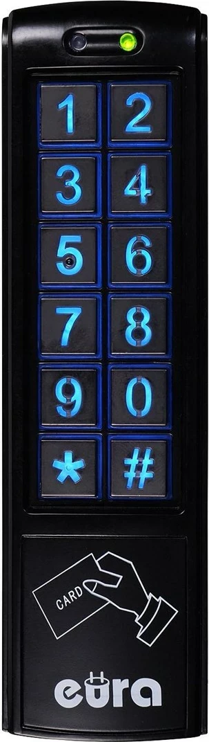 Elektronska ključavnica z režo za kodo EURA AC-30C7, črna