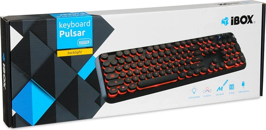 Tastatura I-BOX PULSAR IKS620, LED, žična