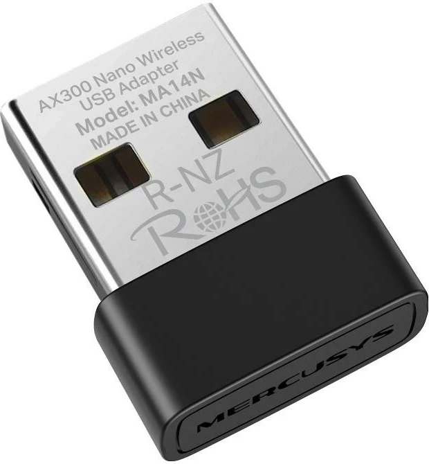 Wi‑Fi adapter, Mercusys MA14N AX300 Nano, USB, Wi‑Fi 6