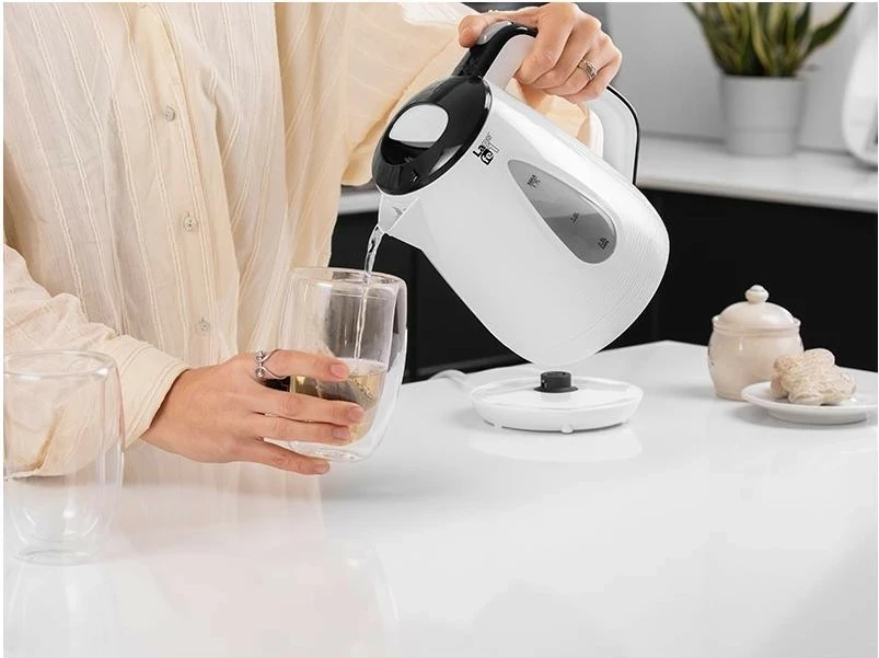 Električni čajnik 1,7 L Lafe CEG018, bel-črn