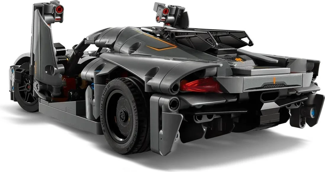 Detajiran model Koenigsegg Jesko, LEGO Technic 42173, Absolute Grey Hypercar