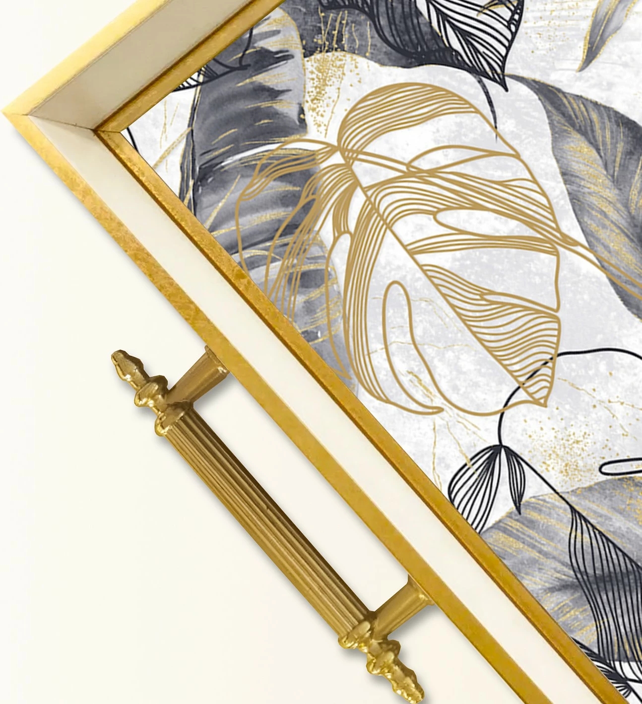 Dekorativni stekleni pladenj, Aberto TPB9812, večbarven