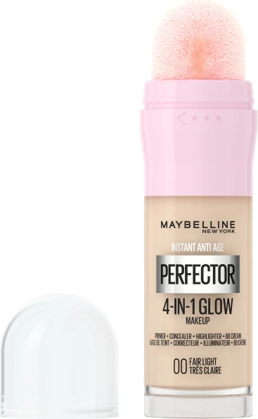 Svetleča baza za obraz 4 v 1 00 Fair Light, 20 ml, Maybelline Instant Perfector 4in1 Glow