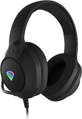 Slušalke za igre Genesis Neon 213 RGB, z mikrofonom, z žico, črne