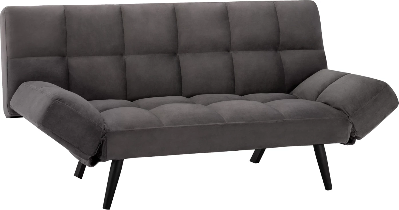 Trosed kavč postelja iz žametne sive FH3167.01 182x80x88cm