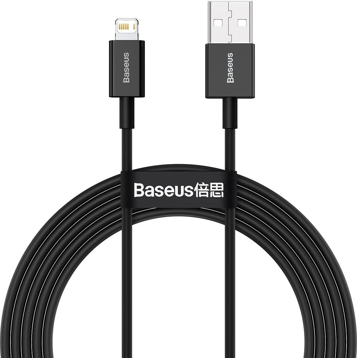 Kabel USB za Lightning Baseus Superior, 2.4A, 1 m, črn