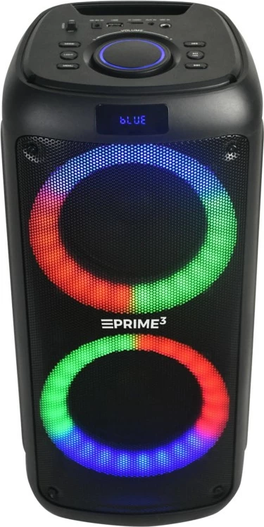 Prenosni zvočnik Bluetooth s karaoke PRIME3 APS51, 3000 W, LED, črn