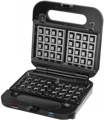 Večfunkcijski toster z 3 zamenljivimi ploščami, 750 W, črn - Amica SMK4011