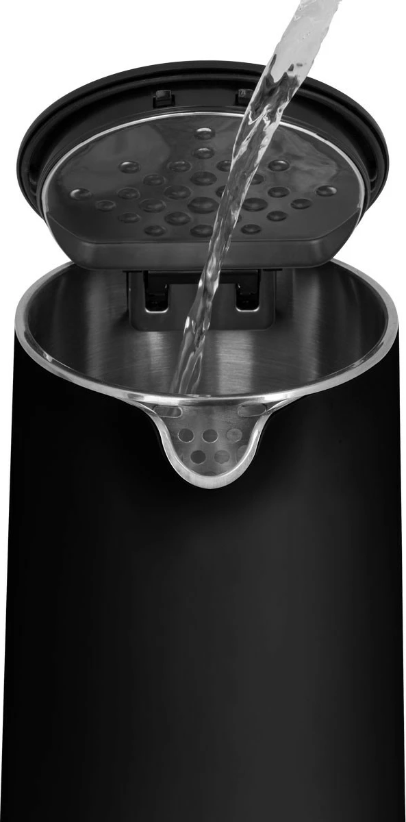 Električni ibrik Concept RK3301, 1,5 L, nastavljanje temperature, Cool Touch, črn