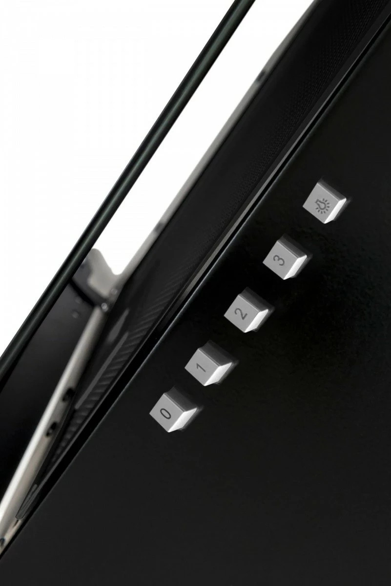 Kuhinjska napa, dimniška izvedba, 60 cm, črna Amica OKC6227B