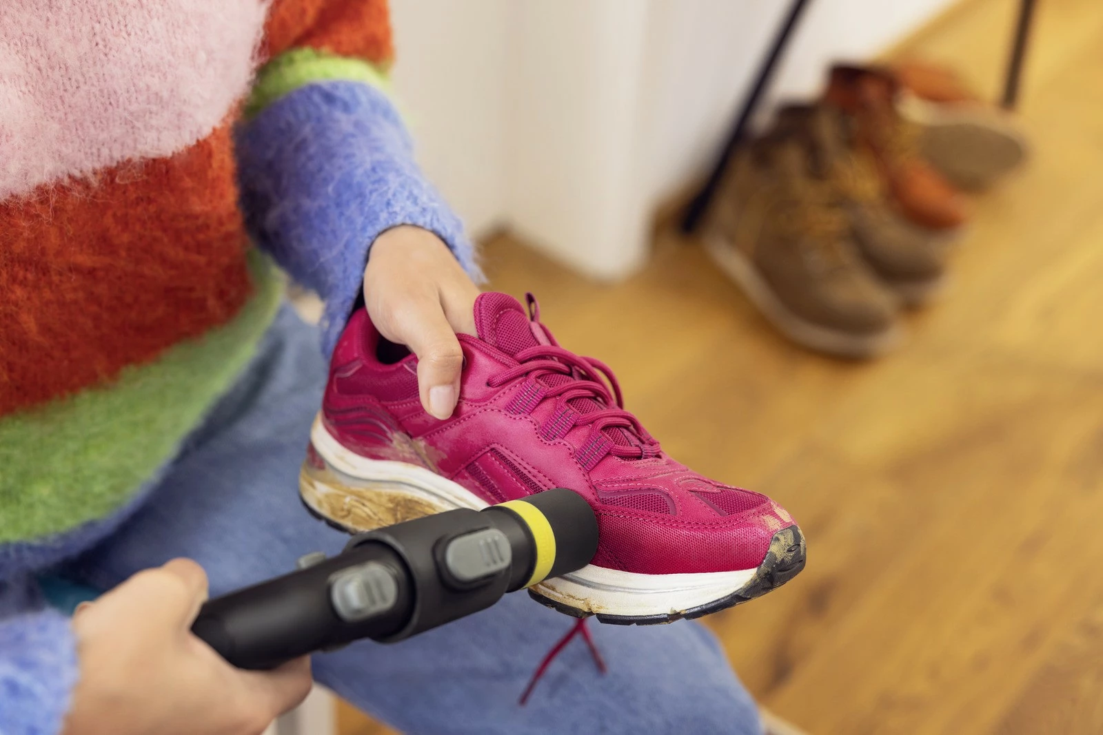 Krtača za čiščenje čevljev Shoe!Cleaner Karcher, za SE 3 Compact, SE 4, SE 5, SE 6, črno/rumena