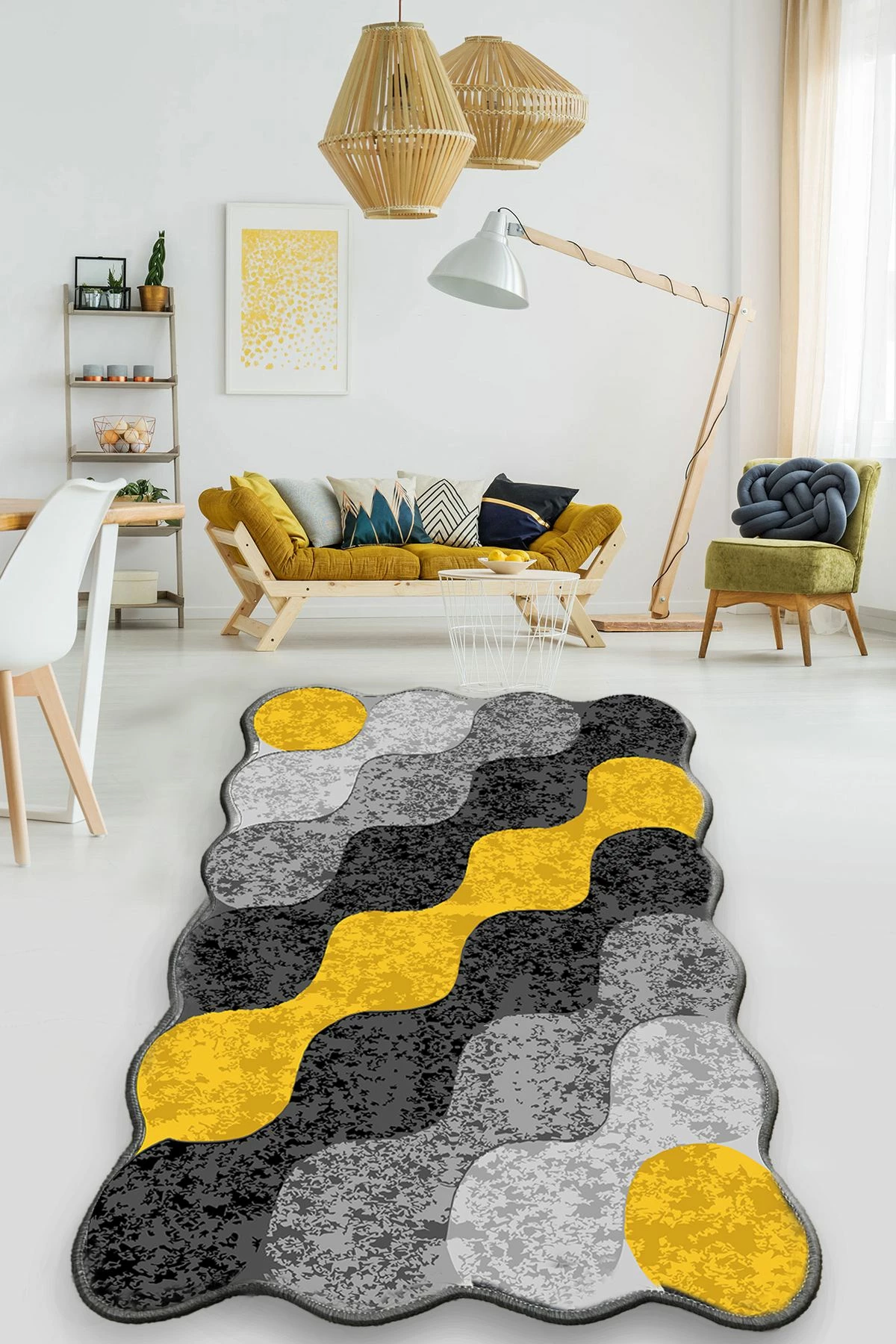 Preproga za hodnik, večbarvna, Conceptum Hypnose Circle Djt, 80 x 100 cm