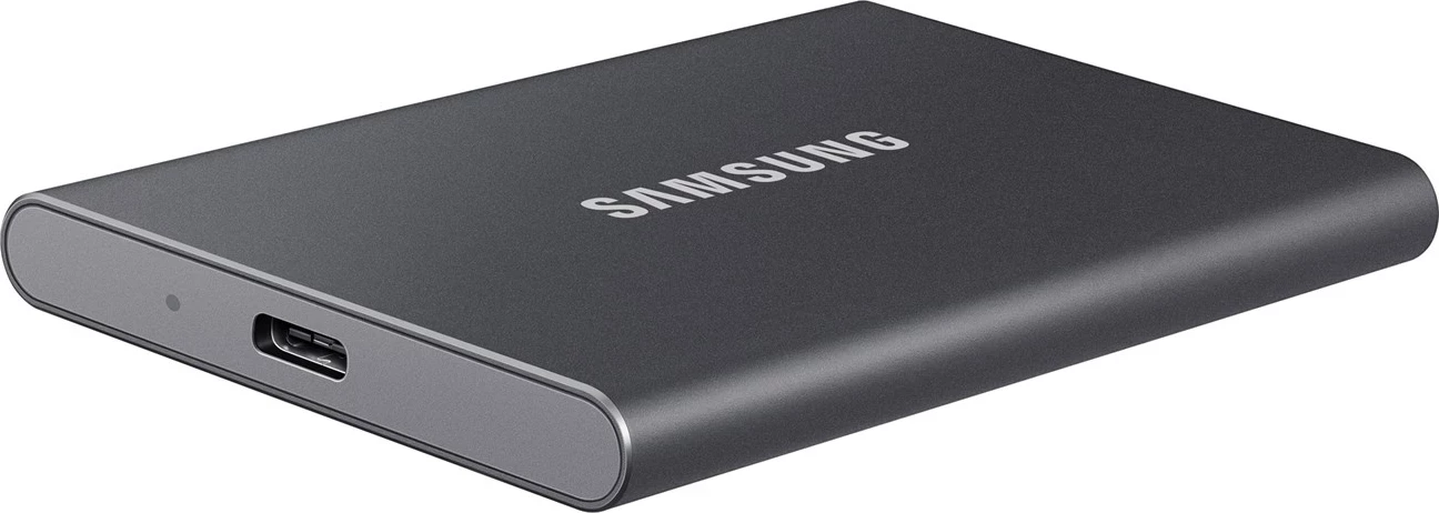 Prenosni SSD, 2 TB, USB Type-C 3.2 Gen 2, Samsung T7, sivi