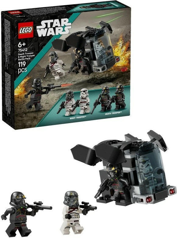 Igralni set LEGO Star Wars 75412 Death Trooper in Night Trooper, 119 kosov, majhen