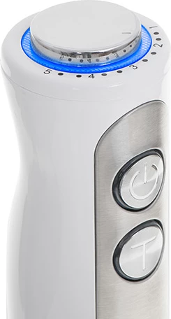 Palični mešalnik, Adler AD 4625, 850 W (1500 W max), 5 hitrosti + Turbo, inox noga, kabel 1,8 m, bel