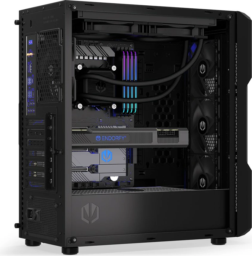 Namizno vodno hlajenje za procesor Endorfy Navis F280, 2x140 mm, črno