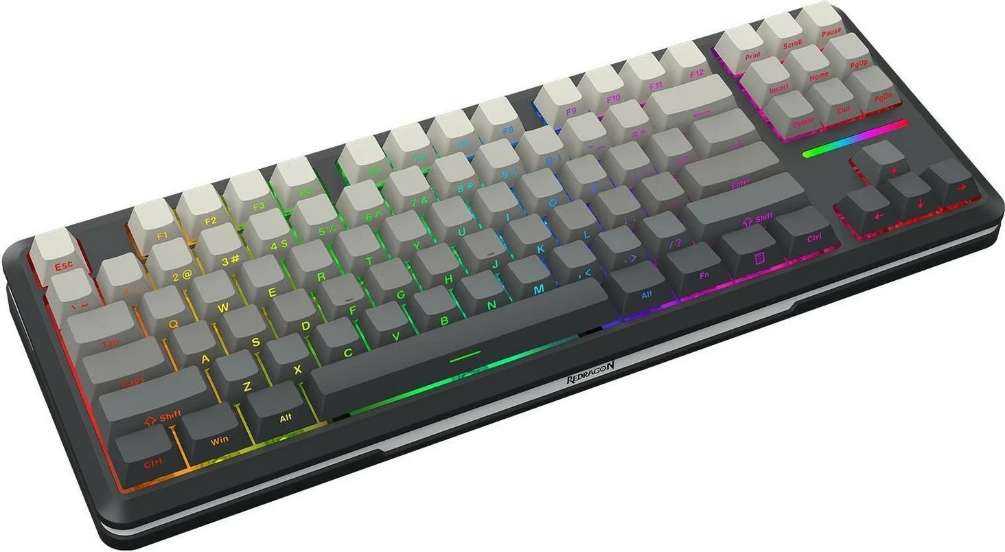 Mehanska tipkovnica Redragon Wildslash Pro K734SP-RGB-PRO, RGB, 87 tipk, siva