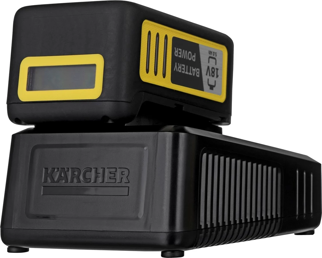 Set baterije in polnilca Kärcher Power 18/50, 5000 mAh, 18 V, črn