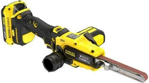 Brezžični trakasti brusilnik, Stanley SFMCE210B-XJ, V20, rumeno/črn
