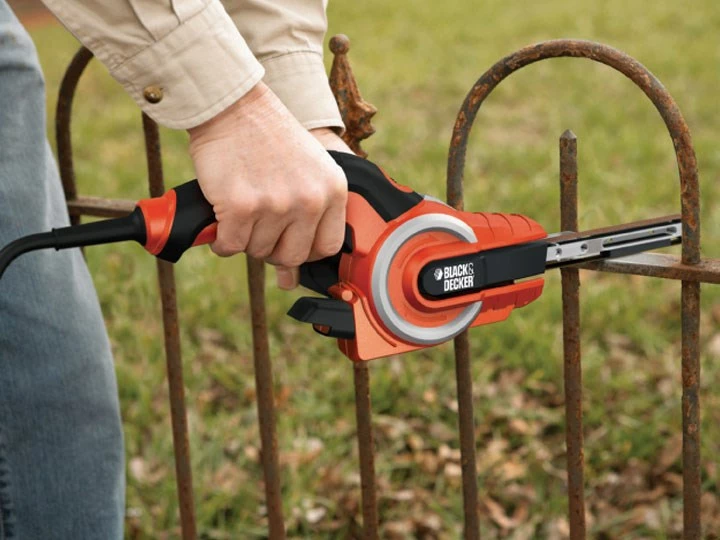 Trakasti brusilnik Black & Decker KA902EK, oranžen/črn
