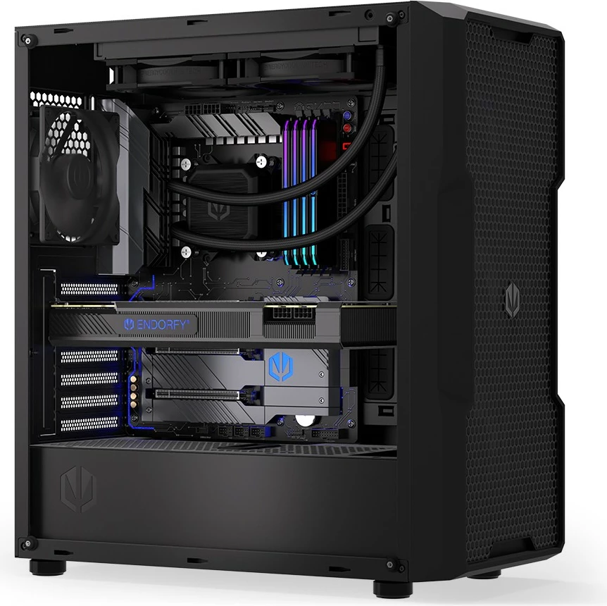 Vodna hladilna enota za procesor Endorfy Navis F240, 240 mm, 2x12 cm ventilatorja, črna