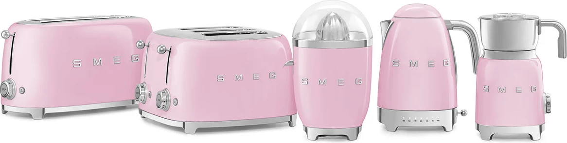 Toster za kruh, 1500 W, rožnat Smeg