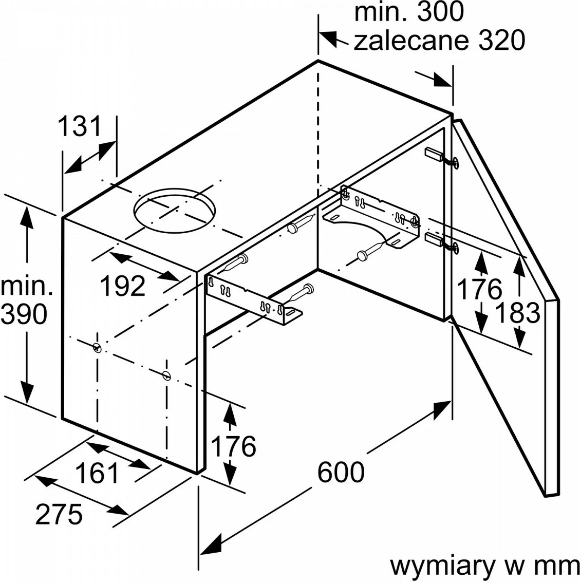 Kuhinjska napa, Bosch DFM064W54, teleskopska, srebrno metalik