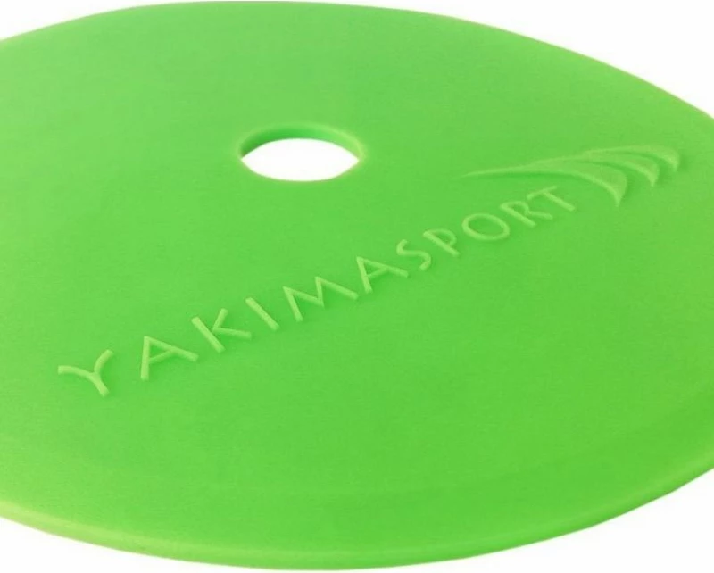 Set ploskih označevalcev za igrišče Yakimasport, 10 kosov, zelen