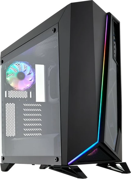 Ohišje Corsair Carbide SPEC-OMEGA RGB, Midi Tower, ATX, kaljeno steklo, črno