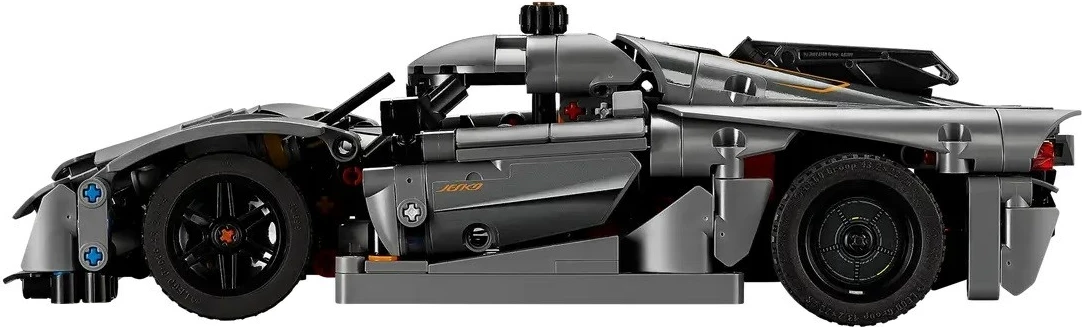 Detajiran model Koenigsegg Jesko, LEGO Technic 42173, Absolute Grey Hypercar