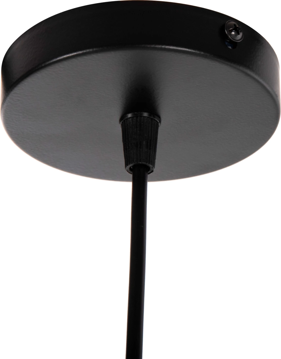 Stropna viseča svetilka FH4107 črna kovinska kapa 19x19x115Hcm