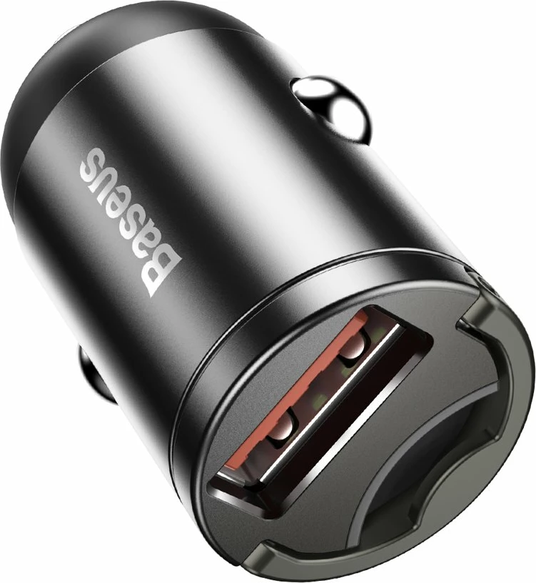 Avtomobilski polnilec Baseus Tiny Star Mini, 30 W, USB-A, Quick Charge 3.0, siv