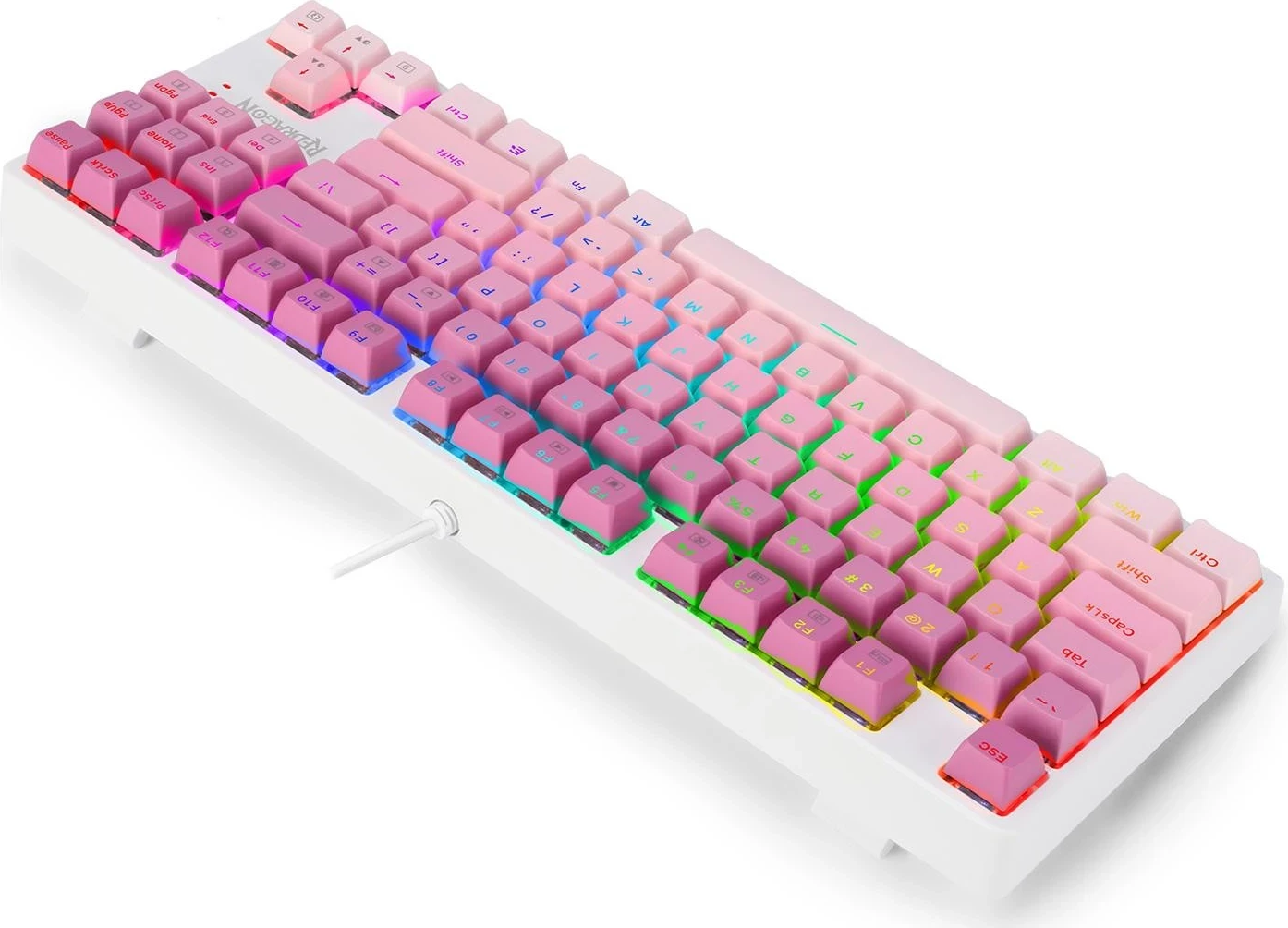 Mehanska tipkovnica Redragon K645W-GP-RGB, RGB, bela