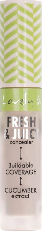 Korektor z osvetlitvijo Lovely Fresh & Juicy z izvlečkom kumare 2, 4.8 g