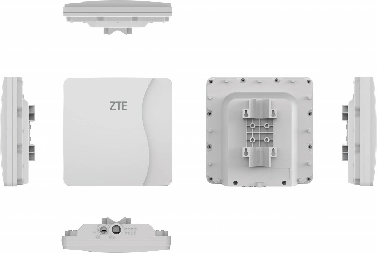 Usmerjevalnik WiFi6 z 4 antenami, bel, komplet ODU & IDU, ZTE MF258 PRO