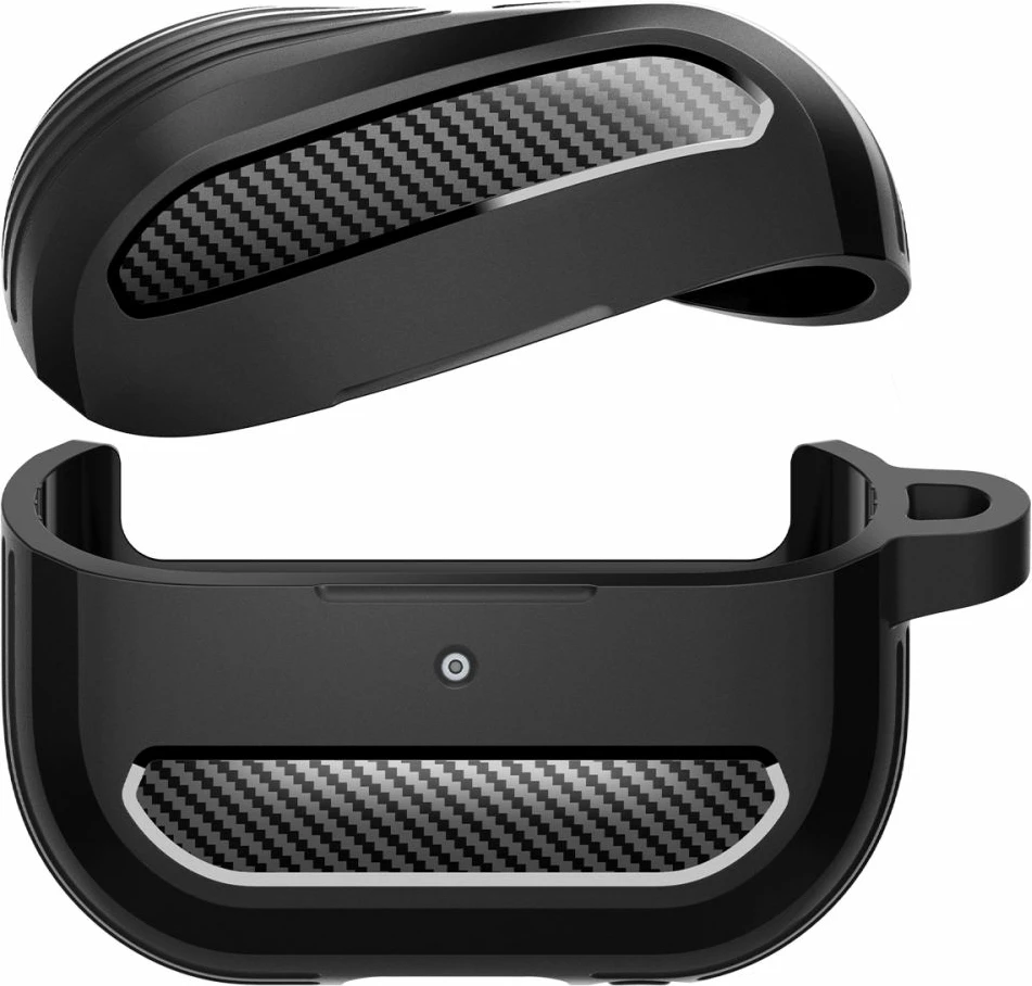 Tanka in zaščitna prevleka Spigen Rugged Armor za Samsung Galaxy Buds 3 / 3 Pro, črna