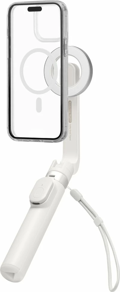 Selfie palica s trinožnikom, MagSafe, Bluetooth, bež, Spigen S571W