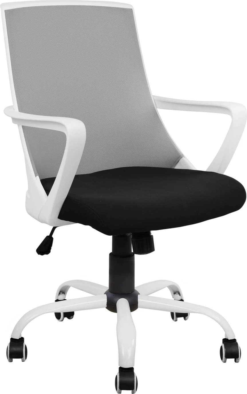 Pisarniški stol FH1053.21 siva z mrežo in kovinsko osnovo 58x59x103 cm