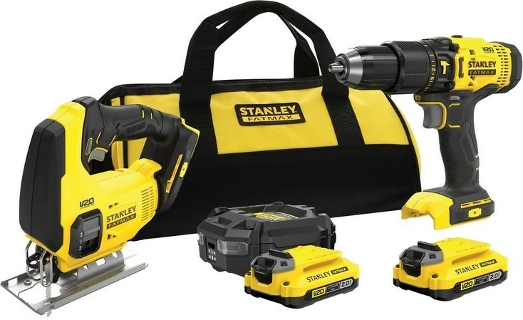 Set orodij STANLEY V20 SFMCK465D2T z 2 baterijama 2,0Ah